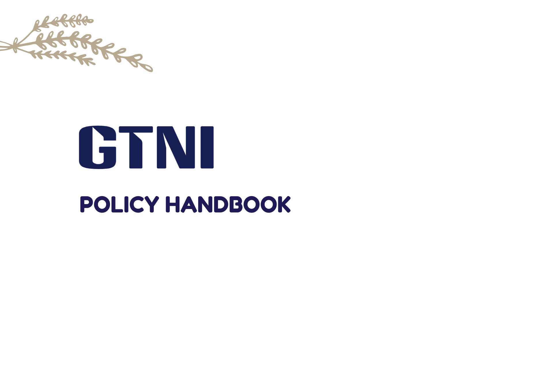 Policy Handbook 